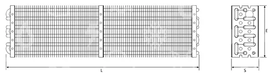 výparník statický Rivacold, 337521, 16 trubek, 110x210x2300
